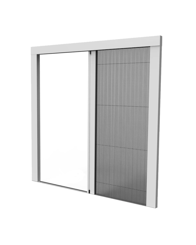 Moustiquaire vantail unique plissée pour baie vitrée