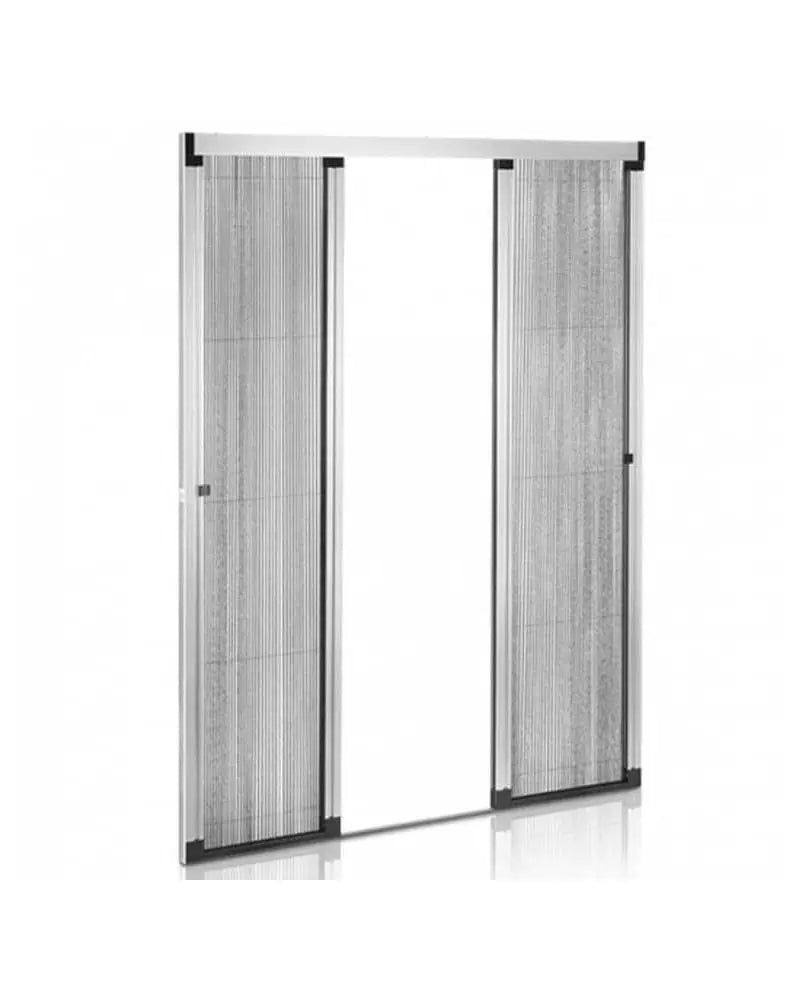 Protection baie vitrée large moustiquaire plissée double