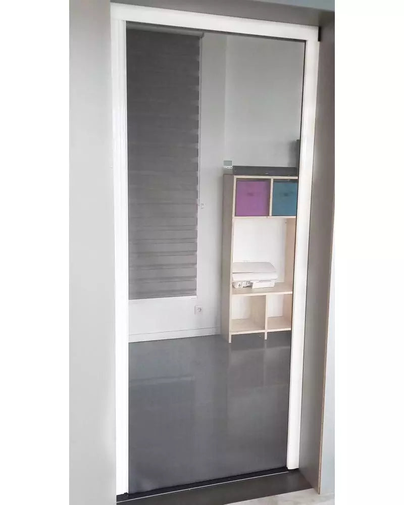 Vantail unique moustiquaire portes latérale sur mesure enroulable